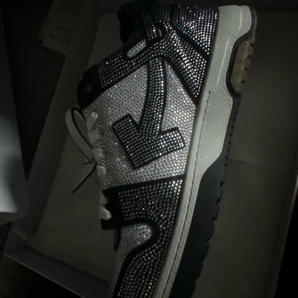 Off-White Black and Silver Sneakers